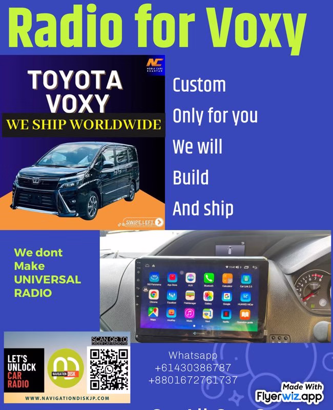 Toyota Voxy Noah English Radio - Image 3