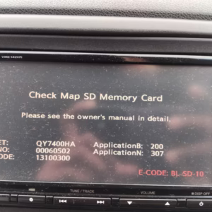 Honda VXM-142VFi Radio Map SD card