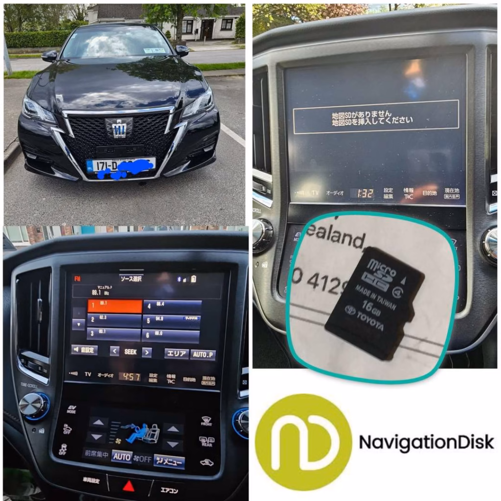 TOYOTA Crown B9103, B9102 navigation unlock