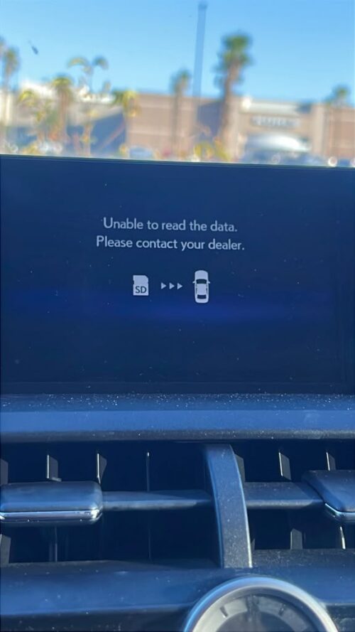 Lexus NX200t (2017) Map SD Card