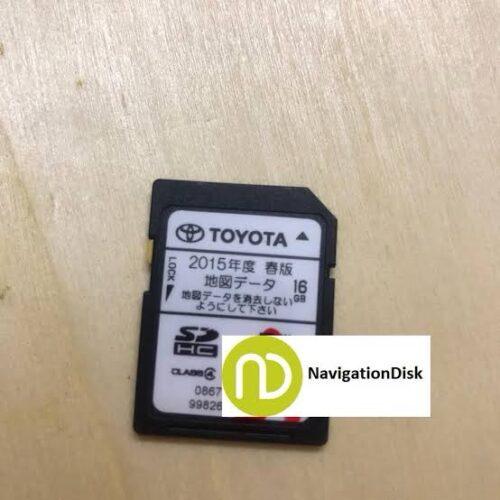 Toyota SD card for car navigation system with NavigationDisk logo.