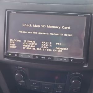 Clarion GCX311 Check Map SD Memory Card solution