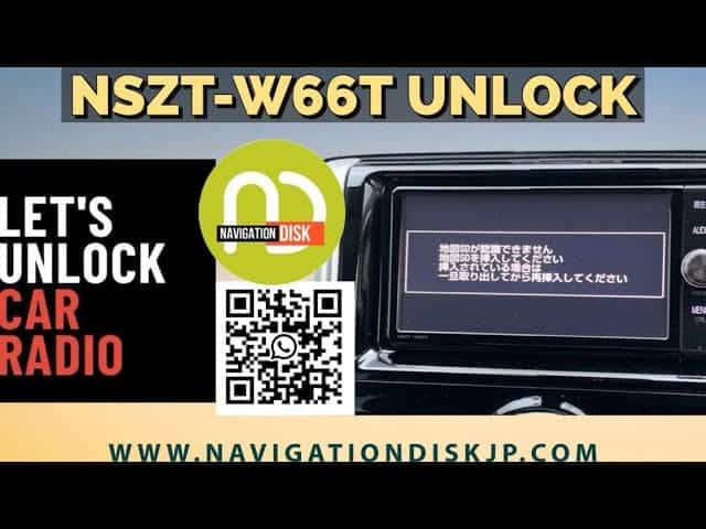 Unlock your car radio with NavigationDisk NSZT-W66T - easy, reliable, and compatible.