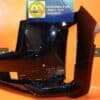 Car navigation system housing with display and control panel.