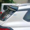Custom car rear window decal with Japanese characters and logo.