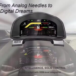 Full Digital LCD Digital Instrument  For Honda Fit Jazz 2014-2020 Cluster Speedometer Dashboard Panel